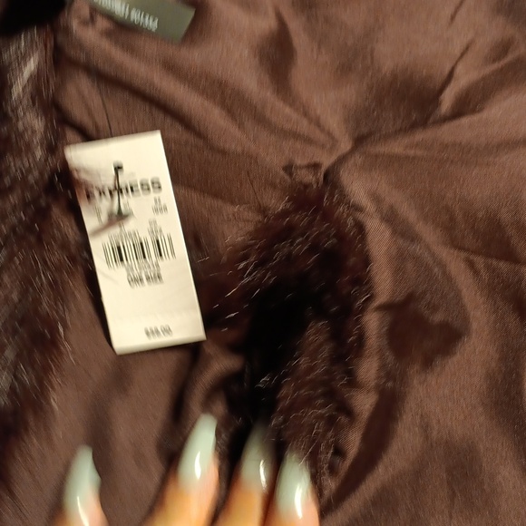 Express Purple Faux Fur Neck Warner - Picture 6 of 7